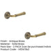 PACK Elegant Chamfered Rose Door Handle Antique Brass Solid Brass Interior Handle (3)-1