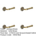 PACK Elegant Chamfered Rose Door Handle Antique Brass Solid Brass Interior Handle (1)-1