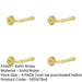 PACK Elegant Satin Brass Door Handle with Traditional Design Solid Brass Interior Handle-1