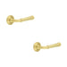 PACK Satin Brass Chamfered Rose Door Handle Stylish Interiors Solid Brass Interior Handle (1)