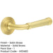 Elegant Reeded Satin Brass Door Handle Timeless Style Solid Brass Interior Handle-1