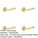 PACK Elegant Reeded Satin Brass Door Handle Timeless Style Solid Brass Interior Handle-1