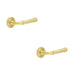 PACK Elegant Knurled Satin Brass Door Handle Modern Homes Solid Brass Interior Handle (1)