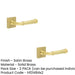 PACK Elegant Square Satin Brass Door Handle with Contemporary Design Solid Brass Interior Handle (1)-1