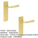 PACK Elegant Satin Brass Door Handle Latch with Versatile Backplate Options Solid Brass Interior Handle (1)-1