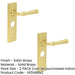 PACK Satin Brass Bathroom Door Handle with Backplate Solid Brass Interior Handle (3)-1