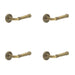 PACK Antique Brass Stepped Rose Door Handle Elegant Durable Design Solid Brass Interior Handle