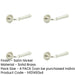 PACK Elegant Satin Nickel Door Handle with Traditional Rose Design Solid Brass Interior Handle-1