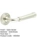 Elegant Satin Nickel Door Handle with Chamfered Rose Design Modern Homes Solid Brass Interior Handle-1