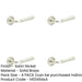 PACK Elegant Satin Nickel Door Handle with Chamfered Rose Design Modern Homes Solid Brass Interior Handle-1