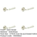 PACK Elegant Satin Nickel Reeded Door Handle Stylish Interiors Solid Brass Interior Handle-1