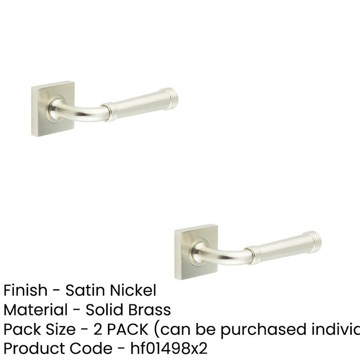 PACK Elegant Satin Nickel Square Door Handle Modern Interiors Solid Brass Interior Handle (1)-1