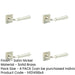 PACK Elegant Satin Nickel Square Door Handle Modern Interiors Solid Brass Interior Handle-1