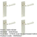 PACK Elegant Satin Nickel Door Handle Latch Backplate Luxurious Homes Solid Brass Interior Handle-1