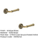 PACK Antique Brass Knurled Door Handle Elegant Durable Solid Brass Interior Handle (1)-1