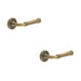 PACK Antique Brass Knurled Door Handle Elegant Durable Solid Brass Interior Handle (1)