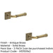 PACK Antique Brass Square Stepped Door Handle Elegant Interiors Solid Brass Interior Handle (3)-1