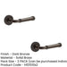PACK Elegant Plain Rose Door Handle Dark Bronze Solid Brass Interior Handle (1)-1