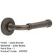 Elegant Chamfered Rose Door Handle Dark Bronze Finish Solid Brass Interior Handle (2)-1