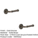PACK Elegant Chamfered Rose Door Handle Dark Bronze Finish Solid Brass Interior Handle (5)-1