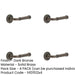 PACK Elegant Chamfered Rose Door Handle Dark Bronze Finish Solid Brass Interior Handle (2)-1