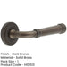 Elegant Stepped Rose Door Handle Dark Bronze Stylish Interiors Solid Brass Interior Handle-1