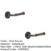 PACK Elegant Stepped Rose Door Handle Dark Bronze Stylish Interiors Solid Brass Interior Handle (1)-1