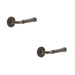 PACK Elegant Stepped Rose Door Handle Dark Bronze Stylish Interiors Solid Brass Interior Handle (1)