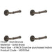 PACK Elegant Stepped Rose Door Handle Dark Bronze Stylish Interiors Solid Brass Interior Handle-1