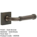 Elegant Dark Bronze Square Door Handle Classic Modern Interiors Solid Brass Interior Handle-1