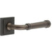 Stylish Dark Bronze Square Door Handle Modern Homes Solid Brass Interior Handle