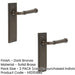 PACK Elegant Dark Bronze Door Handle Latch Backplate Luxury Interiors Solid Brass Interior Handle (1)-1