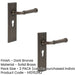 PACK Elegant Dark Bronze Euro Backplate Door Handle Luxury Homes Solid Brass Interior Handle (1)-1