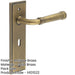 Antique Brass Door Handle Lock Backplate Elegant Home Decor Solid Brass Interior Handle (1)-1