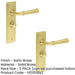 PACK Elegant Satin Brass Bathroom Door Handle with Backplate Turn Release Solid Brass Interior Handle (9)-1