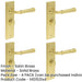 PACK Satin Brass Bathroom Door Handle with Backplate Turn Release Solid Brass Interior Handle (5)-1