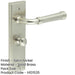 Stylish Satin Nickel Bathroom Door Handle with Backplate Turn Release Solid Brass Interior Handle-1