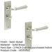 PACK Stylish Satin Nickel Bathroom Door Handle with Backplate Turn Release Solid Brass Interior Handle (1)-1