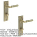 PACK Antique Brass Door Handle with Backplate Bathrooms Elegant Turn Release Design Solid Brass Interior Handle (5)-1