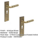 PACK Antique Brass Euro Backplate Door Handle with Luxury Design Solid Brass Interior Handle (1)-1