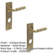 PACK Luxury Antique Brass Door Handle with Backplate Bathrooms Solid Brass Interior Handle (1)-1