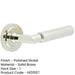 Stylish Polished Nickel Door Handle Stepped Rose Solid Brass Interior Handle-1