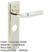 Luxury Polished Nickel Bathroom Door Handle with Backplate Solid Brass Interior Handle-1