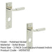 PACK Polished Nickel Bathroom Door Handle with Backplate Solid Brass Interior Handle (3)-1