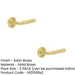 PACK Luxury Satin Brass Door Handle with Rose Design Homes Offices Solid Brass Interior Handle (1)-1