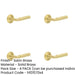 PACK Luxury Satin Brass Door Handle Chamfered Rose Stylish Interiors Solid Brass Interior Handle-1