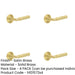 PACK Luxury Satin Brass Door Handle with Reeded Rose Design Solid Brass Interior Handle-1