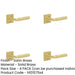 PACK Elegant Satin Brass Door Handle Square Stepped Rose Luxury Interiors Solid Brass Interior Handle-1