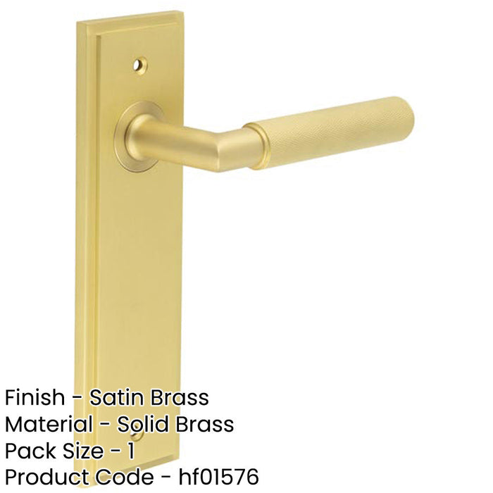 Satin Brass Door Handle Latch Backplate Elegant Interiors Solid Brass Interior Handle (1)-1