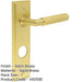 Luxury Satin Brass Door Handle with Backplate Bathrooms Solid Brass Interior Handle-1